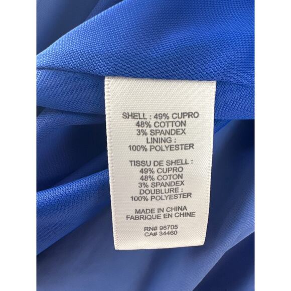 Rebecca Taylor Dress Seamed Drop Waist Fit and Flare Periwinkle Dress, Size 2 - Picture 4 of 8